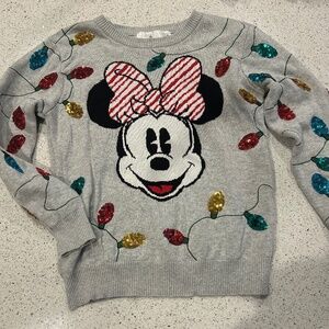 Minnie Mouse Disney Parks lights sweater